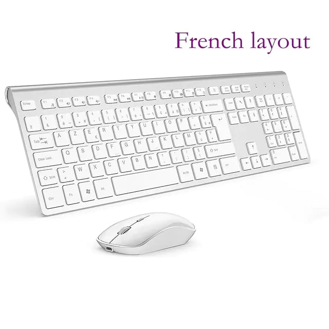 Clavier et Souris Sans Fil Rechargeables