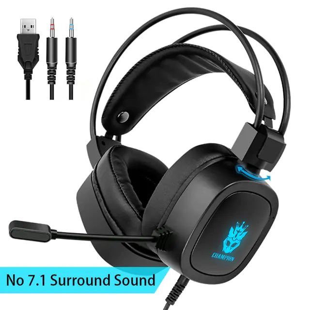 Casque de jeu 7.1 Son Surround Virtuel pour Gamers