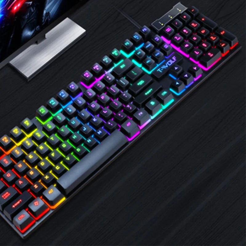 Clavier de jeu USB filaire RGB avec touches flottantes