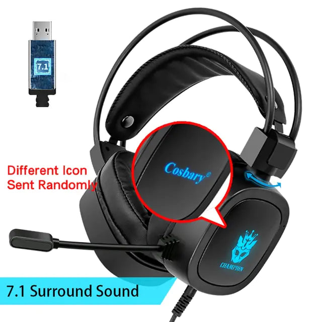 Casque de jeu 7.1 Son Surround Virtuel pour Gamers