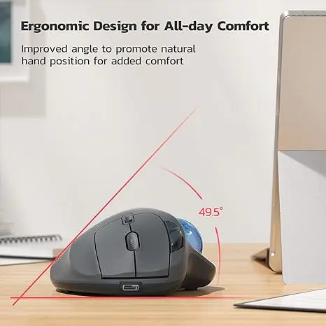 Souris Ergonomique à Trackball Sans Fil